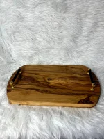 سینی چوب زیتون دسته دار - Image 4